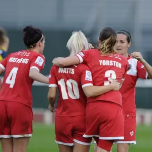 Bristol City FC: Nikki Watts Scores and Celebrates with Team against Arsenal Ladies (BAWFC v Arsenal Ladies, FA Womens Super League)