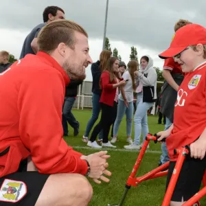 Bristol City FC Print: Oskar Pycroft and Wade Elliott Conversation