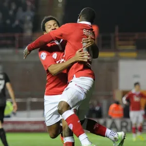 Bristol City FC Print: Agard and Smith Celebrate Goal Bristol City FC Print: Agard and Smith Celebrate Goal