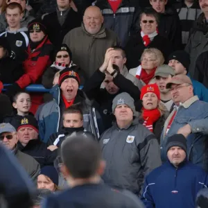 Bristol City FC Print: Fans before the game v Cardiff City