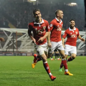 Bristol City FC Print - Joe Bryan Scores Winning Goal Against Swindon Town Bristol City FC Print - Joe Bryan Scores Winning Goal Against Swindon Town