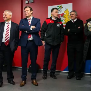 Bristol City FC: Steve Lansdown and Mark Ashton in the Tunnel After the Game (Bristol City v Sheffield Wednesday, 2017)