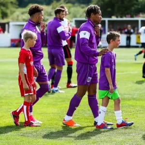 Bristol City FC: The Teams Take the Field - Pre-Season Friendly at The Creek (Bristol Manor Farm vs. Bristol City, 09.07.2017)