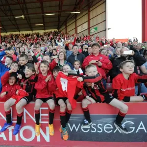 Bristol City FC Print, a photograph of fans celebrating at Ashton Gate Bristol City FC Print, a photograph of fans celebrating at Ashton Gate