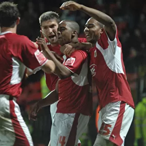Bristol City FC's Euphoric Victory Celebration Against Watford