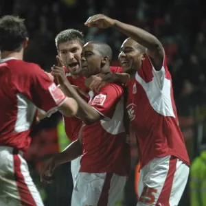 Bristol City FC Print - Watford V Bristol City Group Celebration Bristol City FC Print - Watford V Bristol City Group Celebration