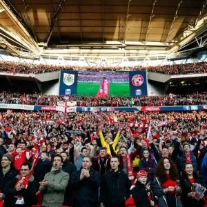 Bristol City FC Print: Wembley Stadium Celebration