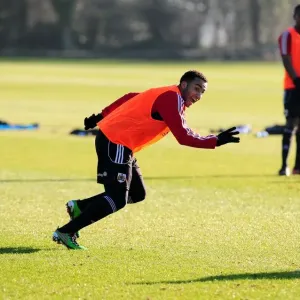 Bristol City First Team Training Session Print - January 2011
