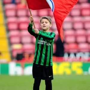 Bristol City Flagbearer at Ashton Gate during Npower Championship Match against Barnsley (Februgur 2013)