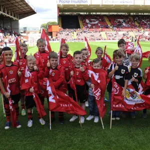 Bristol City Flagbearers in Action: Sky Bet League One Match against Colchester United Bristol City Flagbearers in Action: Sky Bet League One Match against Colchester United