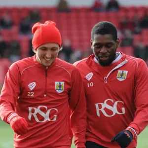 Bristol City FC Print - Luke Ayling and Jay Emmanuel-Thomas Warming Up Bristol City FC Print - Luke Ayling and Jay Emmanuel-Thomas Warming Up