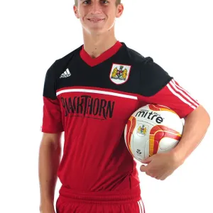 Bristol City Football Club: Joe Bryan's Focused Expression at Ashton Gate Stadium (Pre-Season Head Shots)