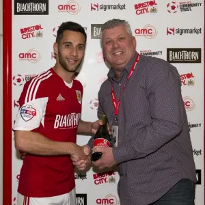 Bristol City Football Club: Dougie Allward Captures the Moment of Triumph - Man of the Match Presentation vs. Notts County (18/04/2014) Bristol City Football Club: Dougie Allward Captures the Moment of Triumph - Man of the Match Presentation vs. Notts County (18/04/2014)