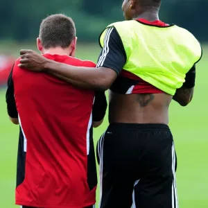 Bristol City FC Print: Joe Edwards and Marvin Elliott in Pre-season Training Bristol City FC Print: Joe Edwards and Marvin Elliott in Pre-season Training