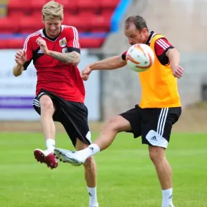 Bristol City Football Club: Jon Stead vs. Louis Carey - Intense Training Battle