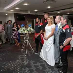Bristol City Football Club: A Special Day at Ashton Gate - Mr. and Mrs. Kearney's Wedding Reception During the Bristol City vs. Portsmouth Match