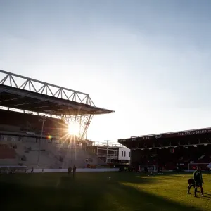 Bristol City Football Club: Warm-Up at Ashton Gate Stadium before Derby County Match (190416)