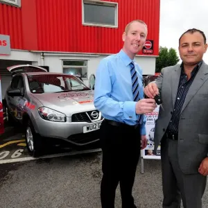 Bristol City FC Open Day Print: Media Car Handover
