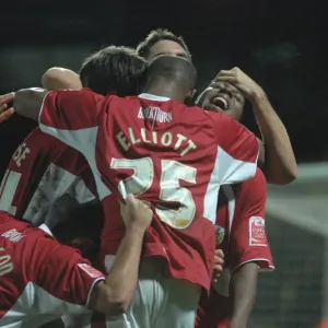 Bristol City FC Print - Watford V Bristol City Group Celebration Bristol City FC Print - Watford V Bristol City Group Celebration