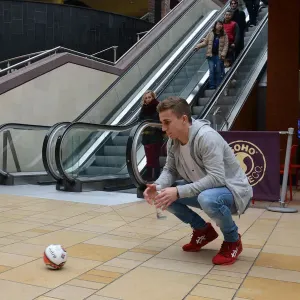 Bristol City FC Print: Joe Bryan with Young Fan at Cabot Circus Bristol City FC Print: Joe Bryan with Young Fan at Cabot Circus