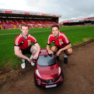Bristol City Footballers with Baby Duke Print
