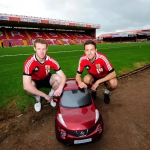 Bristol City Footballers with Baby Duke of Wessex Print
