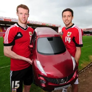 Bristol City Footballers with Baby Duke Print