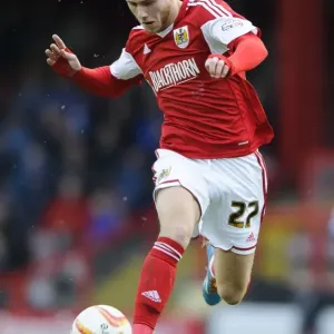 Bristol City Forward Wes Burns in Action during Bristol City vs Gillingham, Sky Bet League One Match at Ashton Gate, 1st March 2014