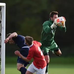 Bristol City Goalkeeper Dave Richards Saves Millwall Shot - Football Action Image