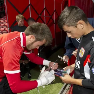 Bristol City Goalkeeper Dave Richards Signing Autographs at Ashton Gate Bristol City Goalkeeper Dave Richards Signing Autographs at Ashton Gate