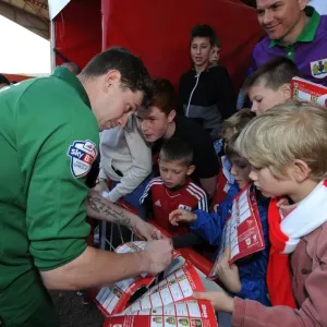 Bristol City Goalkeeper Frank Fielding Greets Fans After Match vs Coventry City Bristol City Goalkeeper Frank Fielding Greets Fans After Match vs Coventry City