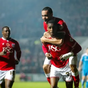 Bristol City Leads Wolves Print, Ashton Gate Stadium Image
