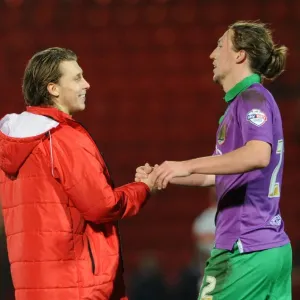 Bristol City Print: Luke Freeman Celebrates Victory Over Doncaster Rovers Bristol City Print: Luke Freeman Celebrates Victory Over Doncaster Rovers