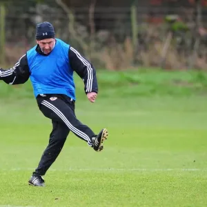 Bristol City Manager Derek McInnes Leading Training Session at Memorial Stadium, January 2012