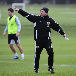 Bristol City Manager Derek McInnes Training at Memorial Stadium, January 2012