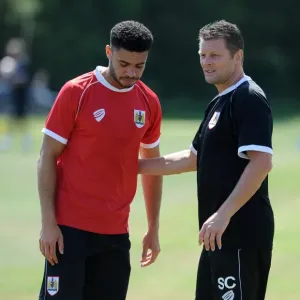 Bristol City Manager and Derrick Williams during Pre-Season Training (July 2014) Bristol City Manager and Derrick Williams during Pre-Season Training (July 2014)