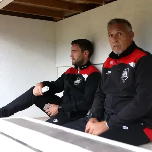 Bristol City Manager Lee Johnson and Assistant Manager John Pemberton Prepare for Bath City Friendly (July 2016) Bristol City Manager Lee Johnson and Assistant Manager John Pemberton Prepare for Bath City Friendly (July 2016)