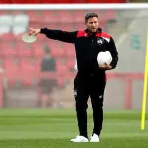 Bristol City Manager Lee Johnson Leads Pre-Season Warm-Up at Abbey Business Stadium (Cheltenham Town vs. Bristol City)