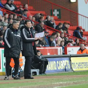 Bristol City Manager Steve Cotterill and Coach John Pemberton at Sheffield United Match, February 2014 Bristol City Manager Steve Cotterill and Coach John Pemberton at Sheffield United Match, February 2014