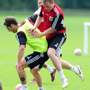 Bristol City Pre-season Training Print: McAllister vs Clarkson Bristol City Pre-season Training Print: McAllister vs Clarkson