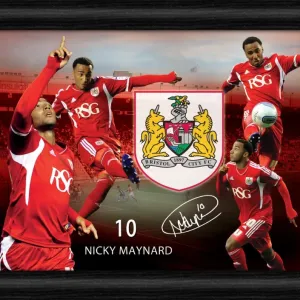 Bristol City Nicky Maynard Framed Player Montage Print
