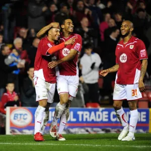 Bristol City Print: Nicky Maynard Goal Celebration