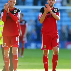 Bristol City Players Cole Skuse and Ryan Taylor Show Appreciation to Fans after Leicester Match, October 2012 Bristol City Players Cole Skuse and Ryan Taylor Show Appreciation to Fans after Leicester Match, October 2012