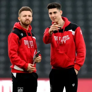 Bristol City Players at iPro Stadium Print Bristol City Players at iPro Stadium Print