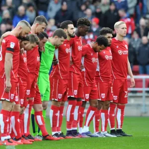 Bristol City Players Pay Tribute: A Moment of Silence During Bristol City v Ipswich Town (03/12/2016) Bristol City Players Pay Tribute: A Moment of Silence During Bristol City v Ipswich Town (03/12/2016)