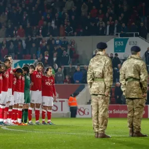 Bristol City Players Stand in Silence Print