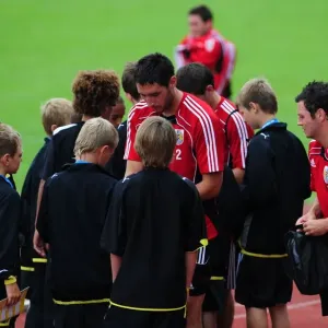 Bristol City players sign autographs Bristol City players sign autographs