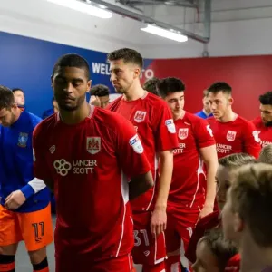 Bristol City Players in the Tunnel Before Kick-off vs Sheffield Wednesday (31st January 2017, Sky Bet Championship, Ashton Gate Stadium)