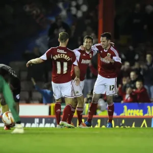 Bristol City: Sam Baldock's Thrilling Goal and Emotional Celebration with Team Mates vs. Swindon Town (Joe Meredith/JMP, 15/03/2014) Bristol City: Sam Baldock's Thrilling Goal and Emotional Celebration with Team Mates vs. Swindon Town (Joe Meredith/JMP, 15/03/2014)