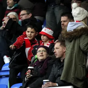 Bristol City Supporters at Madejski Stadium, Sky Bet Championship 2016